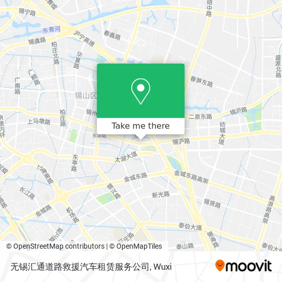 无锡汇通道路救援汽车租赁服务公司 map