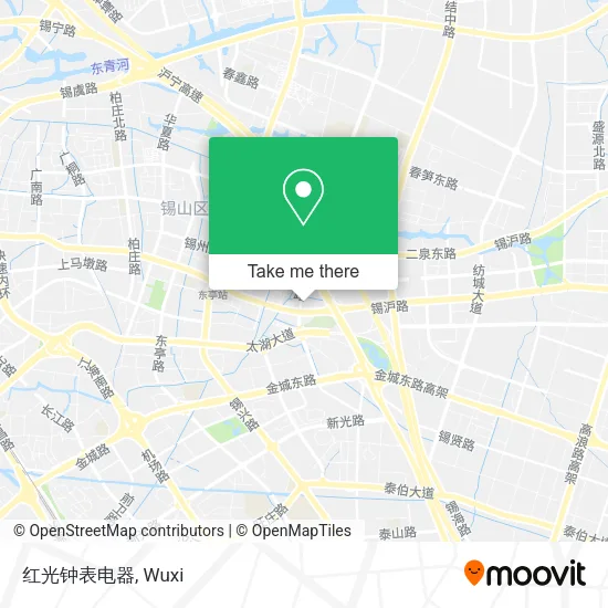 红光钟表电器 map