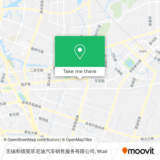 无锡和德英菲尼迪汽车销售服务有限公司 map