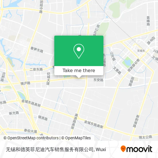 无锡和德英菲尼迪汽车销售服务有限公司 map
