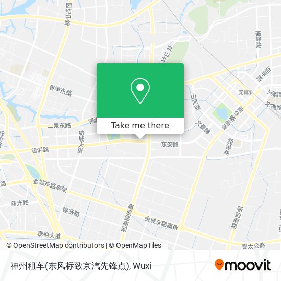 神州租车(东风标致京汽先锋点) map