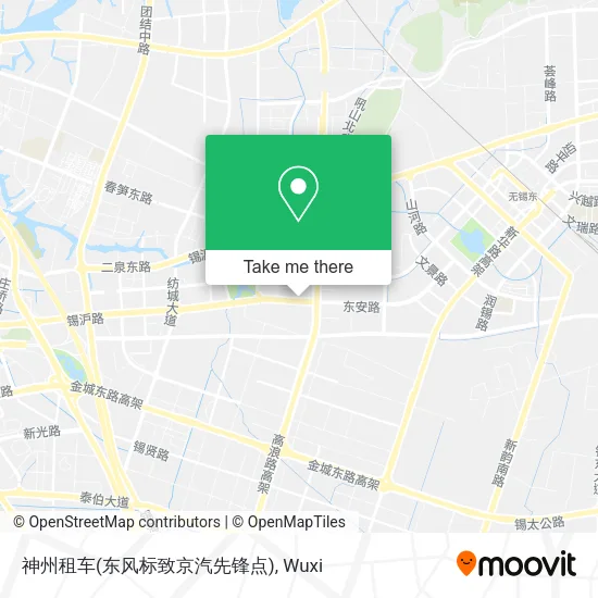 神州租车(东风标致京汽先锋点) map
