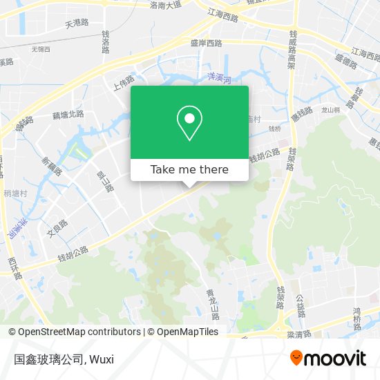 国鑫玻璃公司 map