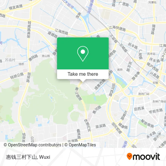 惠钱三村下山 map