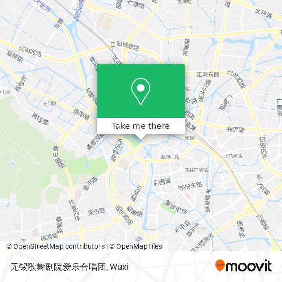 无锡歌舞剧院爱乐合唱团 map