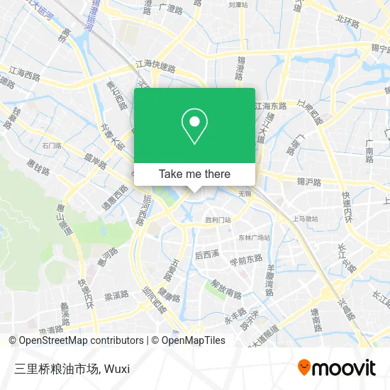 三里桥粮油市场 map