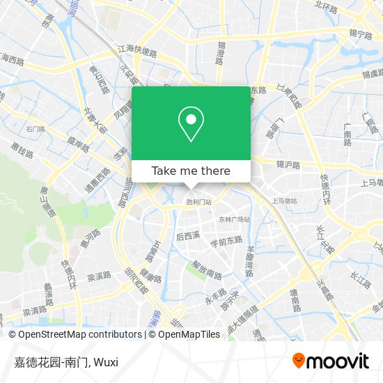 嘉德花园-南门 map