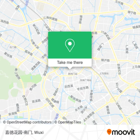 嘉德花园-南门 map