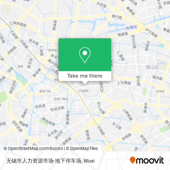无锡市人力资源市场-地下停车场 map
