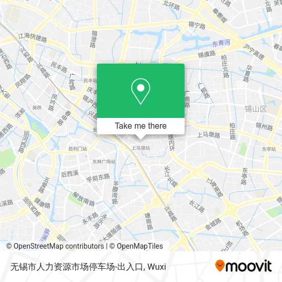 无锡市人力资源市场停车场-出入口 map