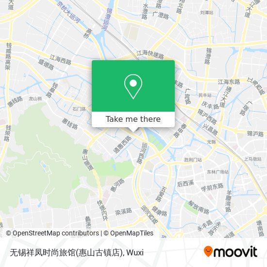 无锡祥凤时尚旅馆(惠山古镇店) map