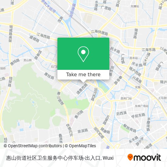 惠山街道社区卫生服务中心停车场-出入口 map