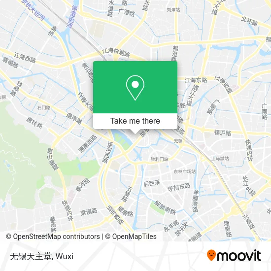 无锡天主堂 map