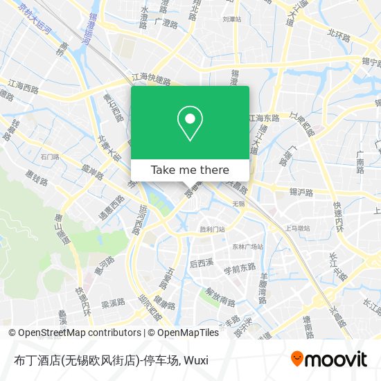布丁酒店(无锡欧风街店)-停车场 map