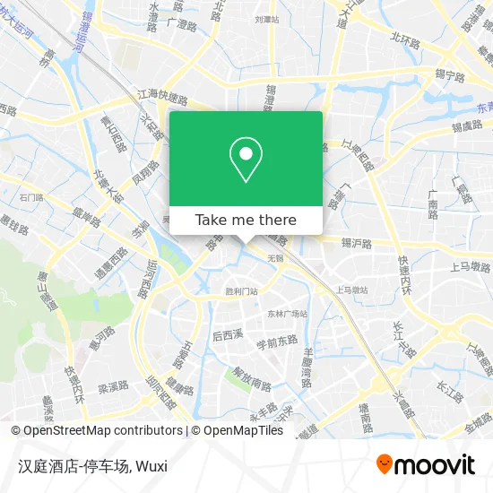 汉庭酒店-停车场 map