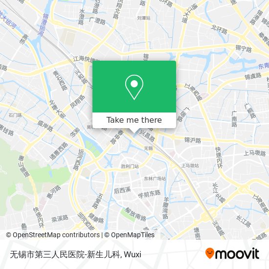 无锡市第三人民医院-新生儿科 map
