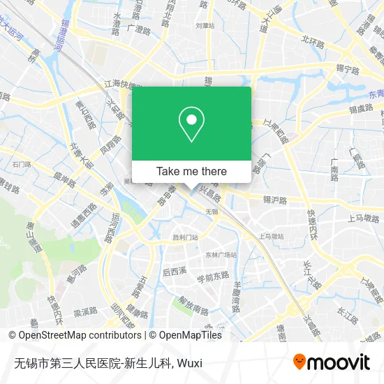 无锡市第三人民医院-新生儿科 map