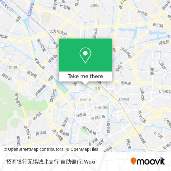 招商银行无锡城北支行-自助银行 map