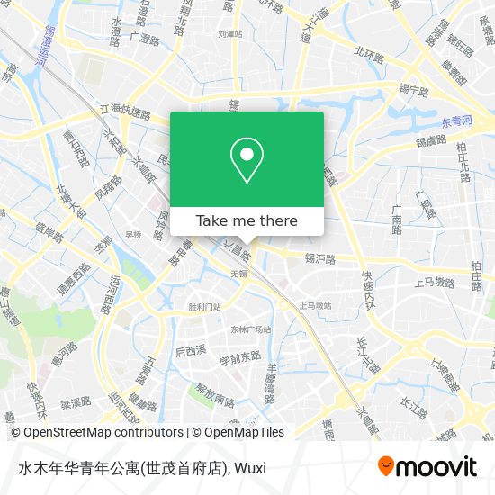 水木年华青年公寓(世茂首府店) map