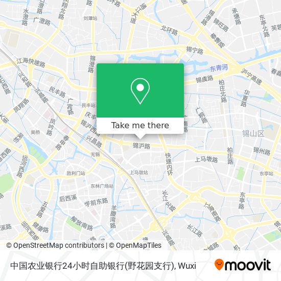 中国农业银行24小时自助银行(野花园支行) map