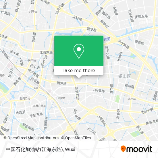 中国石化加油站(江海东路) map