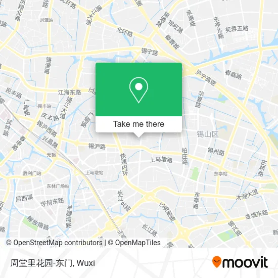 周堂里花园-东门 map