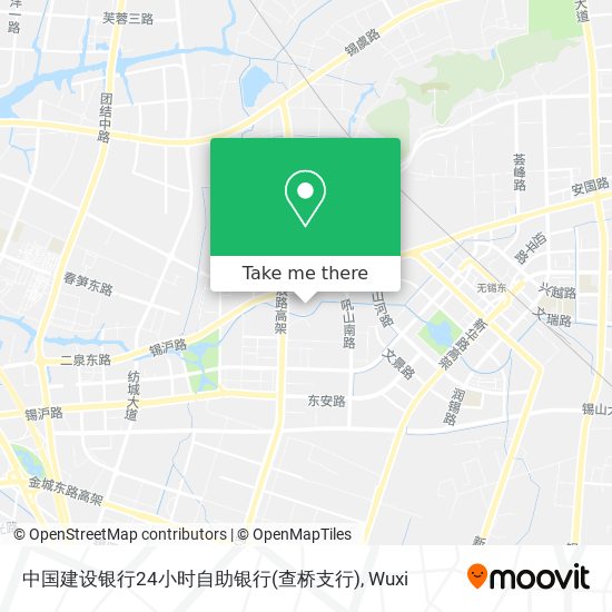 中国建设银行24小时自助银行(查桥支行) map