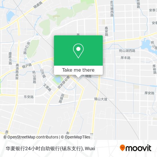 华夏银行24小时自助银行(锡东支行) map