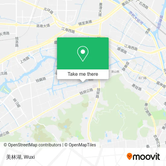 美林湖 map