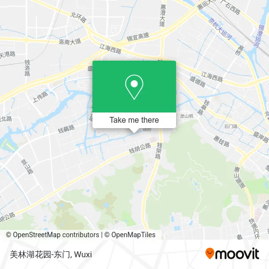 美林湖花园-东门 map