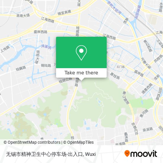 无锡市精神卫生中心停车场-出入口 map