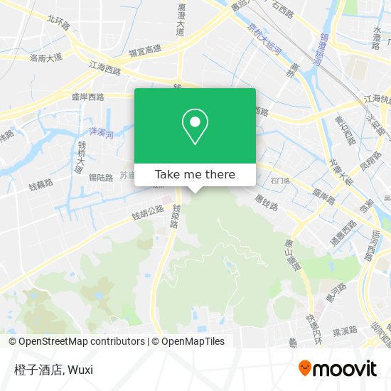 橙子酒店 map