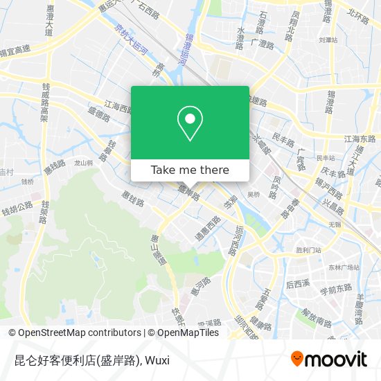 昆仑好客便利店(盛岸路) map