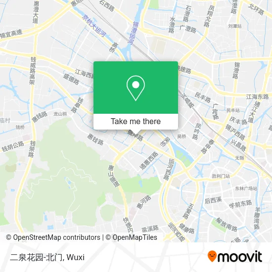 二泉花园-北门 map