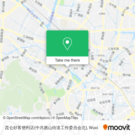 昆仑好客便利店(中共惠山街道工作委员会北) map