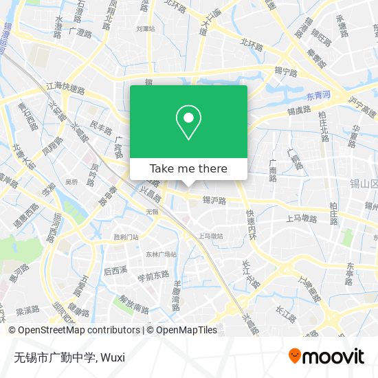 无锡市广勤中学 map