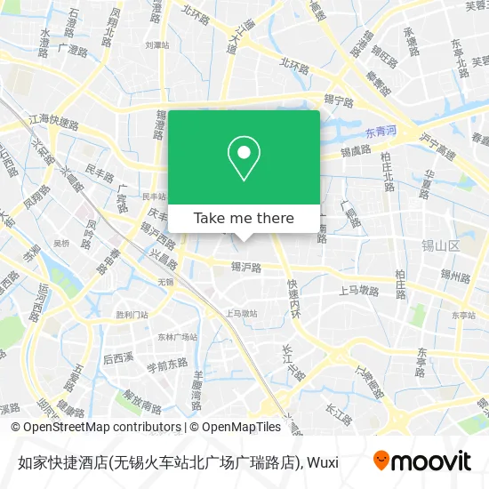 如家快捷酒店(无锡火车站北广场广瑞路店) map