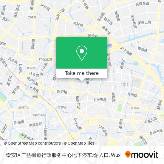 崇安区广益街道行政服务中心地下停车场-入口 map