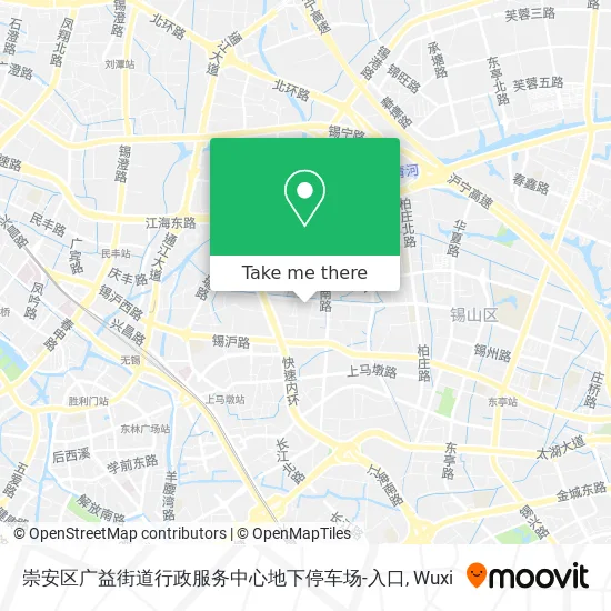 崇安区广益街道行政服务中心地下停车场-入口 map