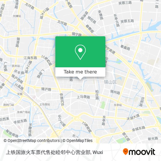 上铁国旅火车票代售处睦邻中心营业部 map