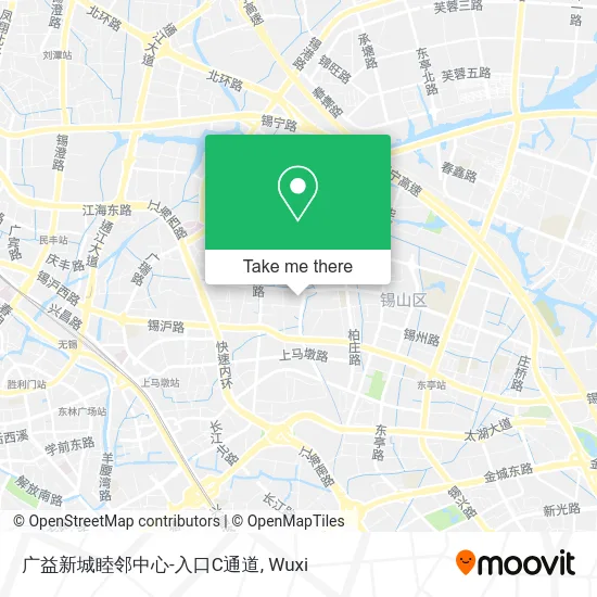 广益新城睦邻中心-入口C通道 map