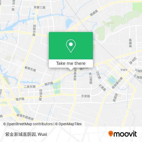 紫金新城嘉荫园 map