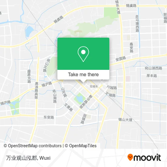 万业观山泓郡 map