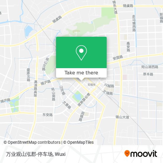 万业观山泓郡-停车场 map