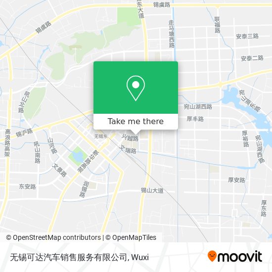 无锡可达汽车销售服务有限公司 map