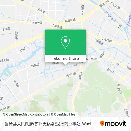 当涂县人民政府(苏州无锡常熟)招商办事处 map