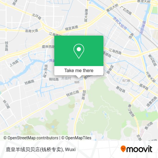 鹿皇羊绒贝贝店(钱桥专卖) map
