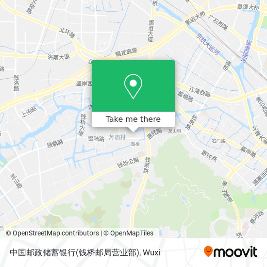 中国邮政储蓄银行(钱桥邮局营业部) map