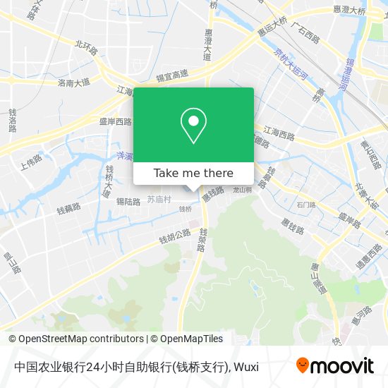 中国农业银行24小时自助银行(钱桥支行) map