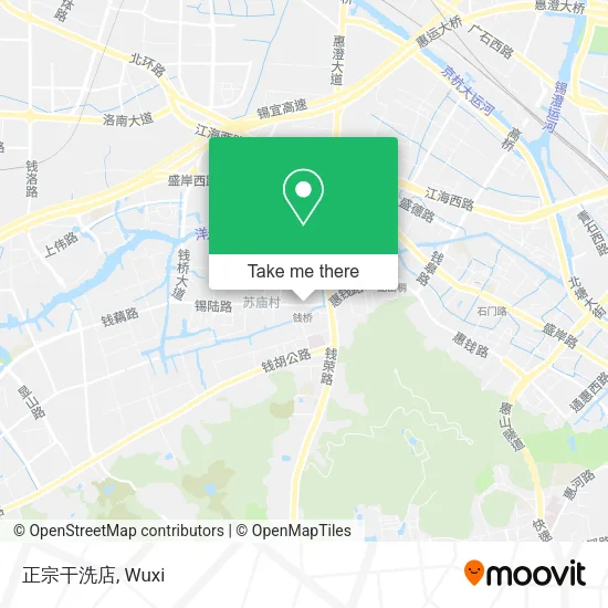 正宗干洗店 map